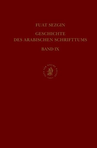 Cover image for Geschichte des arabischen Schrifttums, Band IX: Grammatik. Bis ca. 430 H