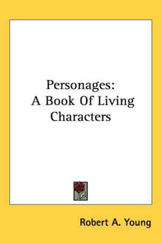 Cover image for Personages: A Book of Living Characters