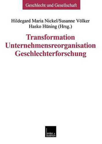 Cover image for Transformation -- Unternehmensreorganisation -- Geschlechterforschung