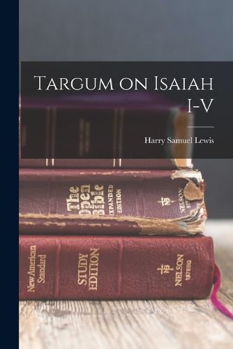 Cover image for Targum on Isaiah I-V