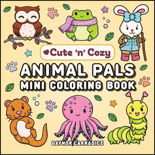 Cover image for Animal Pals Mini Coloring Book