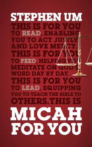 Cover image for Micah For You: Acting Justly, Loving Mercy