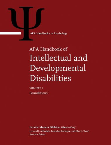 Cover image for APA Handbook of Intellectual and Developmental Disabilities