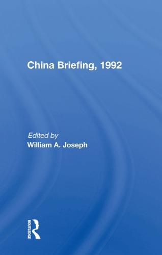 Cover image for China Briefing, 1992