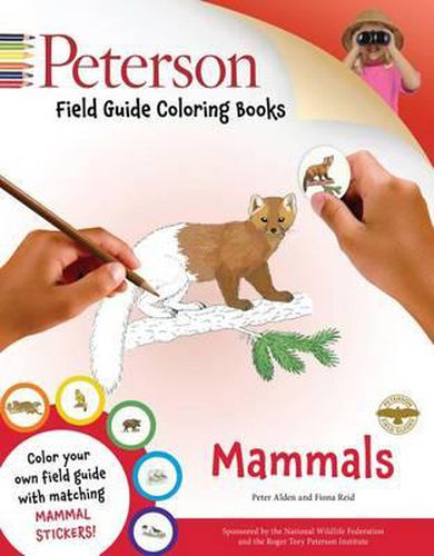 Cover image for Peterson Field Guide Coloring Books: Mammals