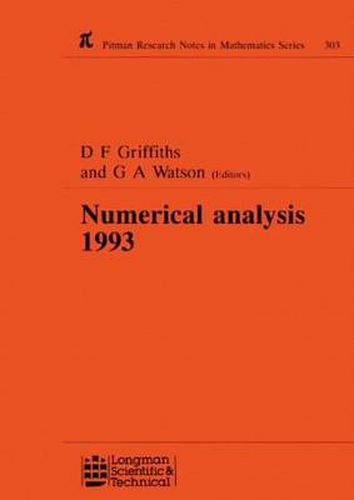 Cover image for Numerical analysis 1993