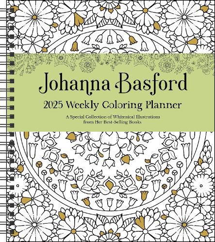 Johanna Basford 12-Month 2025 Weekly Coloring Calendar