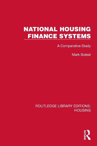 Cover image for National Housing Finance Systems