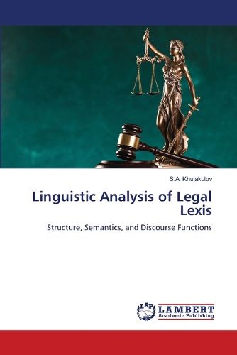 Cover image for Linguistic Analysis of Legal Lexis