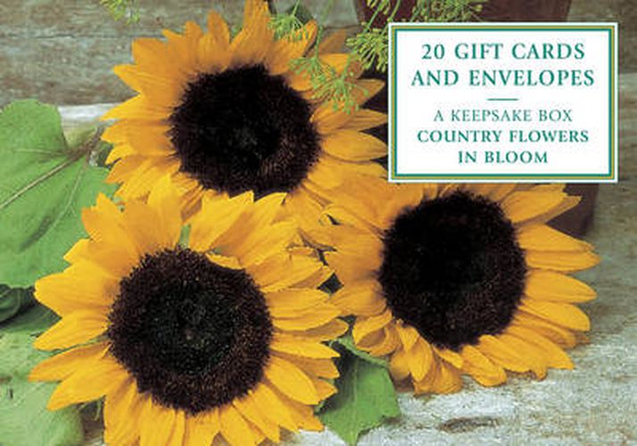 Cover image for Tin Box of 20 Gift Cards and Envelopes: Country Flowers in Bloom