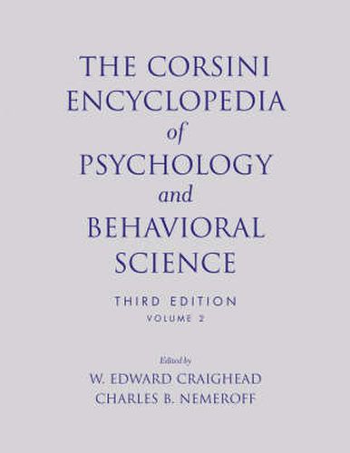 The Corsini Encyclopedia of Psychology and Behavioral Science