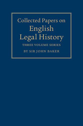 Cover image for Collected Papers on English Legal History 3 Volume Set