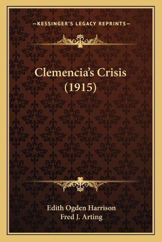 Cover image for Clemencia's Crisis (1915)