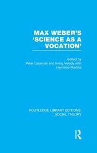 Cover image for Max Weber's 'Science as a Vocation