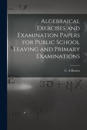 Cover image for Algebraical Exercises and Examination Papers for Public School Leaving and Primary Examinations [microform]