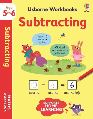 Cover image for Usborne Workbooks Subtracting 5-6