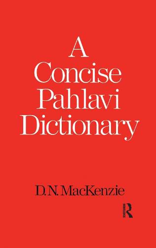 Cover image for A Concise Pahlavi Dictionary