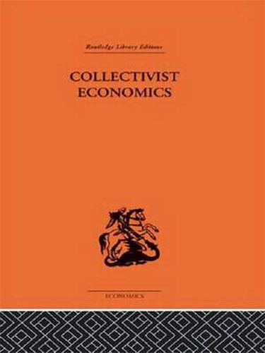 Cover image for Collectivist Economics