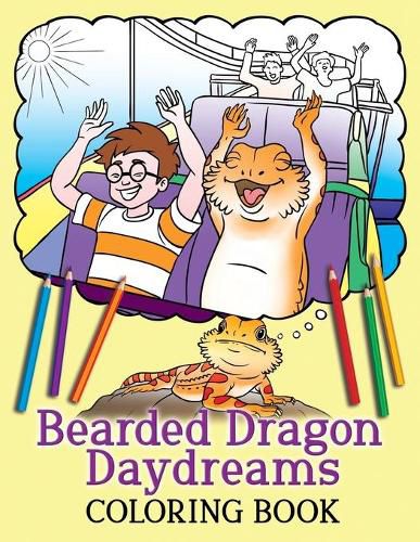Cover image for Bearded Dragon Daydreams Coloring Book