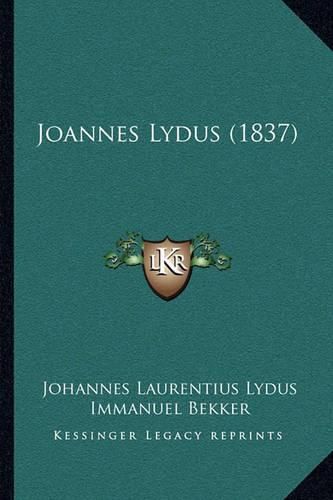 Joannes Lydus (1837)