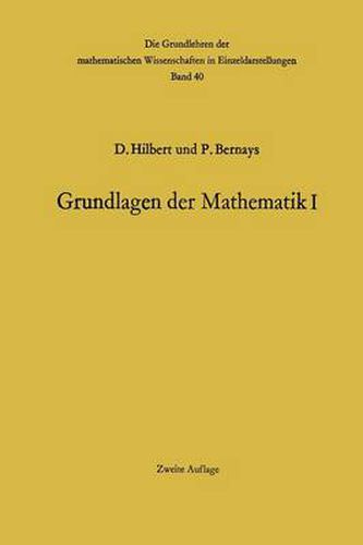 Grundlagen Der Mathematik I