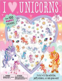 Cover image for Puffy Stickers I Love Unicorns