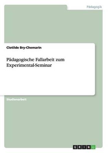 Cover image for Padagogische Fallarbeit zum Experimental-Seminar