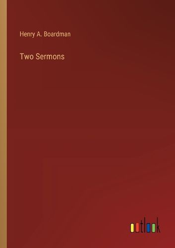 Cover image for Two Sermons