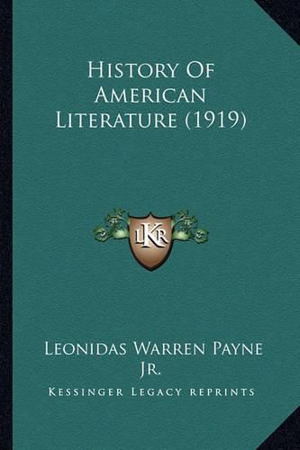 Cover image for History of American Literature (1919) History of American Literature (1919)