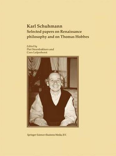 Selected papers on Renaissance philosophy and on Thomas Hobbes