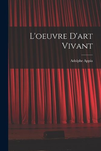 Cover image for L'oeuvre D'art Vivant