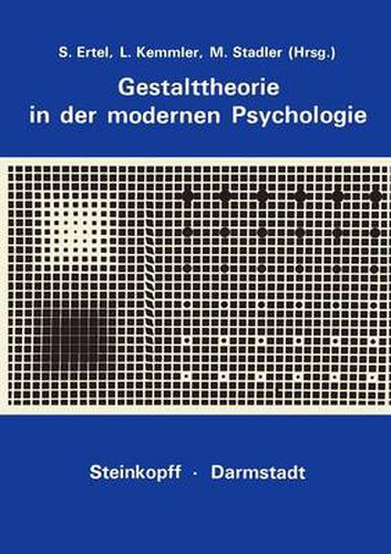 Cover image for Gestalttheorie in der Modernen Psychologie