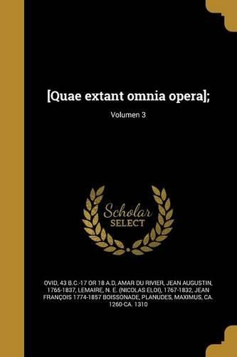 Cover image for [Quae extant omnia opera];; Volumen 3