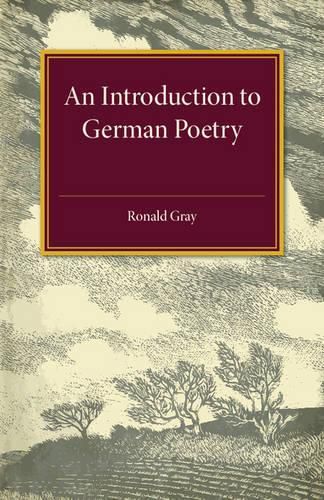 Cover image for An Introduction to German Poetry