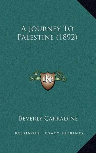 Cover image for A Journey to Palestine (1892)