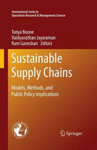 Cover image for Sustainable Supply Chains: Models, Methods, and Public Policy Implications