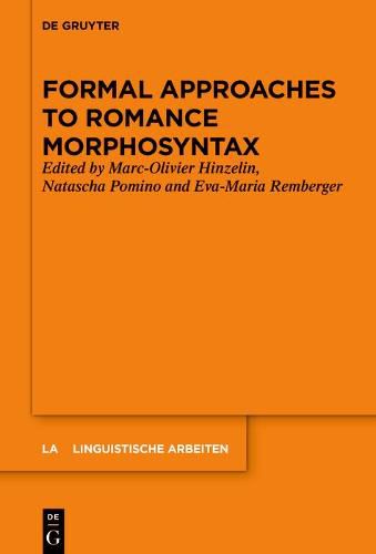 Cover image for Formal Approaches to Romance Morphosyntax