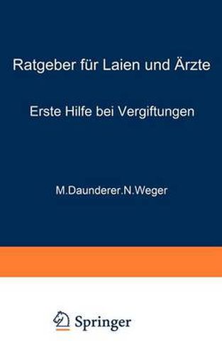Cover image for Erste Hilfe bei Vergiftungen