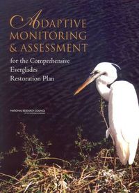 Cover image for Adaptive Monitoring and Assessment for the Comprehensive Everglades Restoration Plan