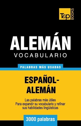 Cover image for Vocabulario espanol-aleman - 3000 palabras mas usadas