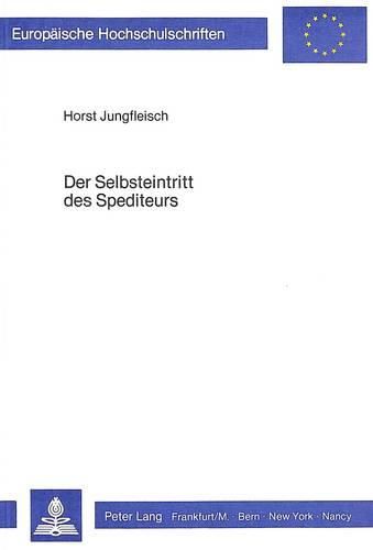Cover image for Der Selbsteintritt Des Spediteurs