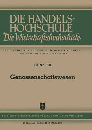 Genossenschaftswesen