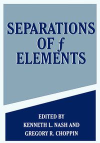 Cover image for Separations of f Elements