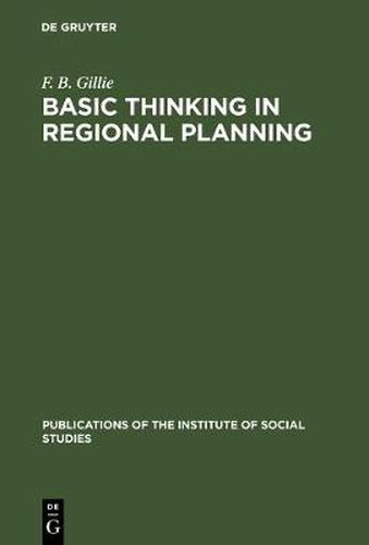 Cover image for Basic thinking in regional planning