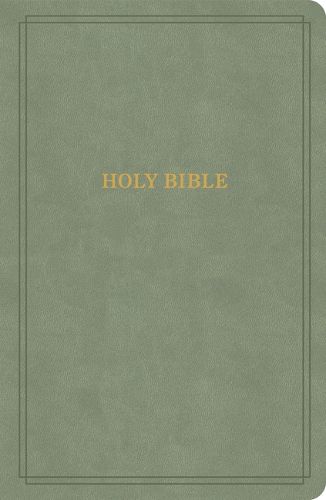 KJV Large Print Personal Size Reference Bible, Sage Suedesoft Leathertouch