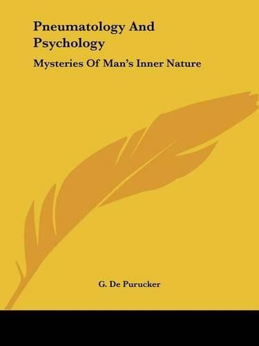 Cover image for Pneumatology and Psychology: Mysteries of Man's Inner Nature