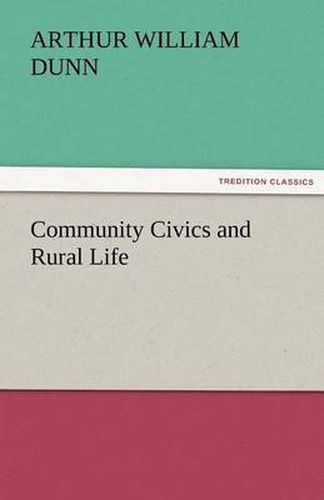 Cover image for Community Civics and Rural Life
