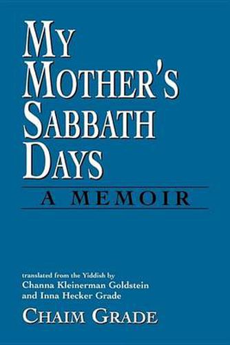 Cover image for My Mother's Sabbath Days: A Memoir