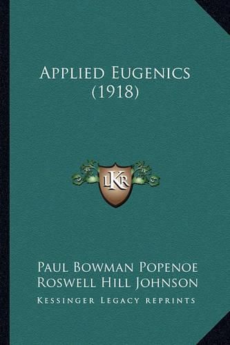 Cover image for Applied Eugenics (1918)