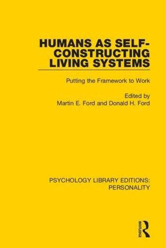 Humans as Self-Constructing Living Systems: Putting the Framework to Work